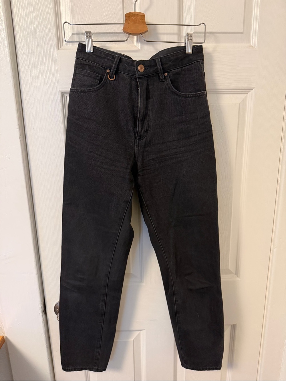 Black Neuw brand High-Rise Staight Leg Jeans